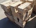 GOLD TRAVERTINE SPLITFACE WALLINGS